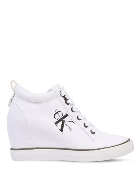 calvin klein wedge sneakers